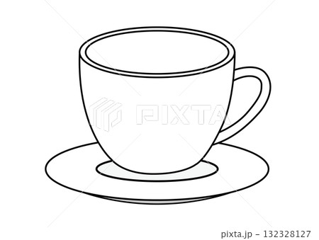シンプルなカップのイラスト 132328127