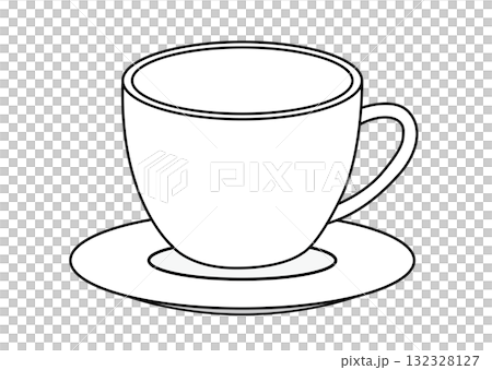 シンプルなカップのイラスト 132328127