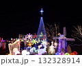 聖夜に鮮やかなとっとり花回廊のイルミネーション 132328914