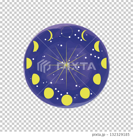 月相插圖 132329185