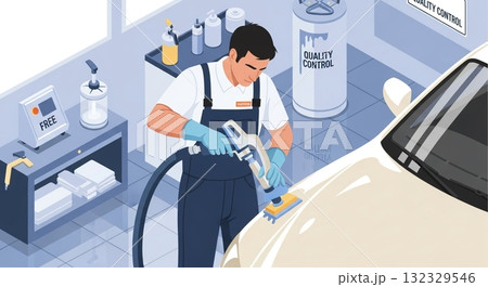 徹底洗浄で輝く！プロのカーディテイリング 132329546