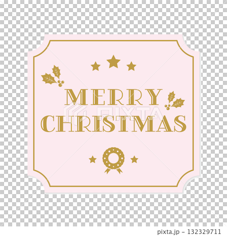 帶有時尚裝飾和經典框架的聖誕賀卡 帶有時尚裝飾和經典框架的聖誕賀卡 132329711