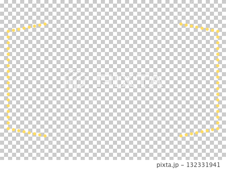 以黃色圓點繪製的復古支架式裝飾框 132331941