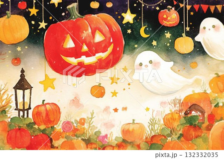 星降る夜のハロウィンガーデン 132332035