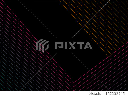 Minimal colorful lines abstract geometric tech background 132332945