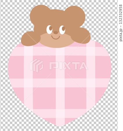 Cute illustration of teddy bear and pink plaid heart for decoration, print, label, sticker, animal, shop, zoo, adopt and rescue animals, cartoon, pet lover, patches, brooch, name tag, sticker, icon Cute illustration of teddy bear and pink plaid heart for decoration, print, label, sticker, animal, shop, zoo, adopt and rescue animals, cartoon, pet lover, patches, brooch, name tag, sticker, icon 132332958