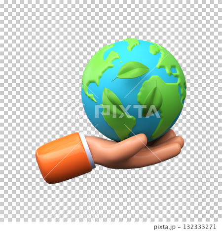 Earth Day, April 22. 3d illustration of planet earth. Earth Day, April 22. 3d illustration of planet earth. 132333271