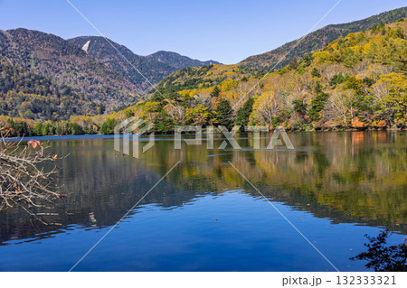 秋の奥日光 湯ノ湖の湖畔 秋の奥日光 湯ノ湖の湖畔 132333321