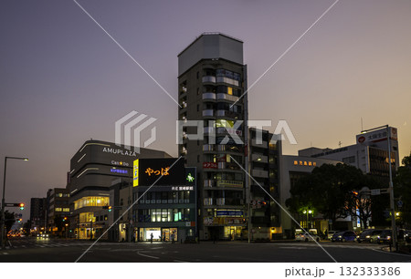 宮崎駅前　西口　宮崎駅交差点　宮崎県宮崎市 132333386