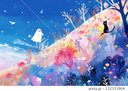 おばけと黒猫 おばけと黒猫 132333904