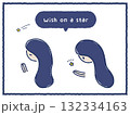 流れ星　願い　女性　カラー 132334163