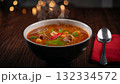 Aromatic and Steamy Bowl of Flavorful Meat Soup 132334572