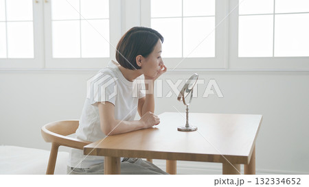 美容 肌年齢 健康イメージ  132334652