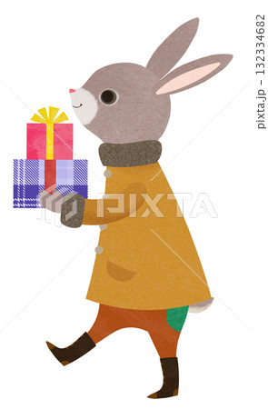 うさぎとプレゼント 132334682