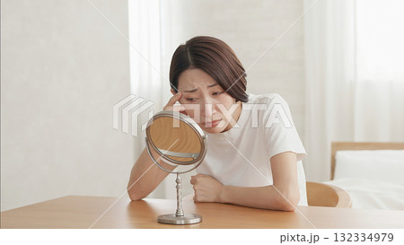 美容 肌年齢 健康イメージ  132334979