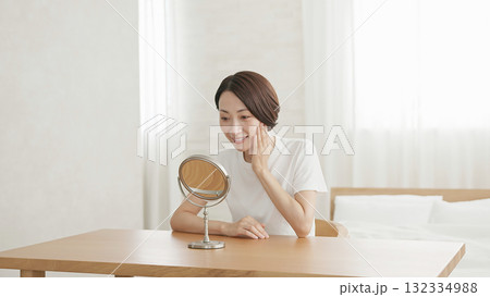 美容 肌年齢 健康イメージ  132334988