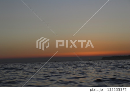 Golden Sunset Over Atlantic Ocean in Algarve, Portugal Golden Sunset Over Atlantic Ocean in Algarve, Portugal 132335575