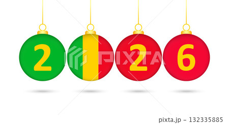 Mali Flag Christmas Balls 2026 Decoration. 132335885