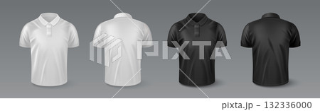 Realistic polo shirt mockup set Realistic polo shirt mockup set 132336000