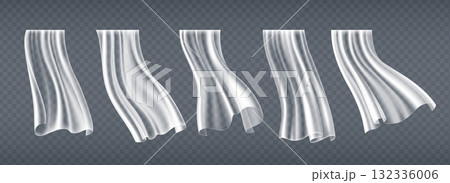 Flowing window curtain cloth set 132336006