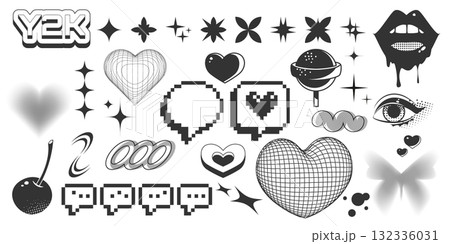 Y2K sticker and icon collection Y2K sticker and icon collection 132336031