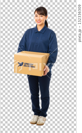 微笑開朗的送貨員 微笑開朗的送貨員 132336309