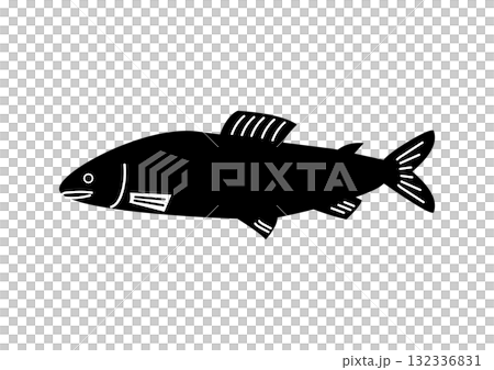 香魚的簡單輪廓 香魚的簡單輪廓 132336831