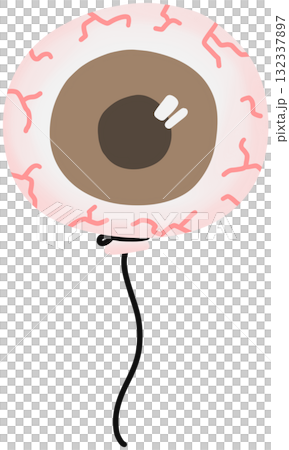 Halloween Balloon Featuring Brown Eyes 132337897
