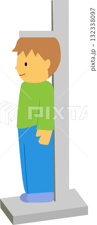 身長を測っている人 132338097