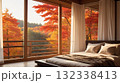 秋の寝室と紅葉 – Autumn Bedroom with Maple View 132338413