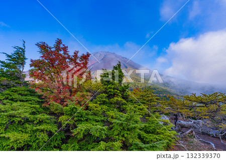 【山梨県】富士山スバルライン奥庭 紅葉が始まった奥庭 夕景 【山梨県】富士山スバルライン奥庭 紅葉が始まった奥庭 夕景 132339370