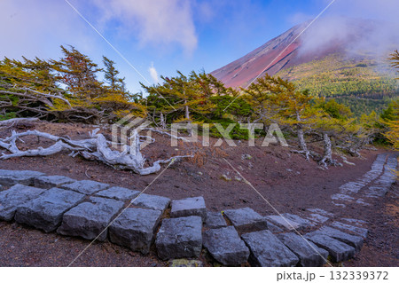 【山梨県】富士山スバルライン奥庭 紅葉が始まった奥庭 夕景 【山梨県】富士山スバルライン奥庭 紅葉が始まった奥庭 夕景 132339372