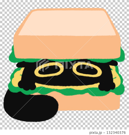 Cute Cat Sandwich 132340376