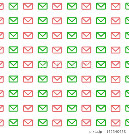 赤緑のメールの背景素材 赤緑のメールの背景素材 132340438