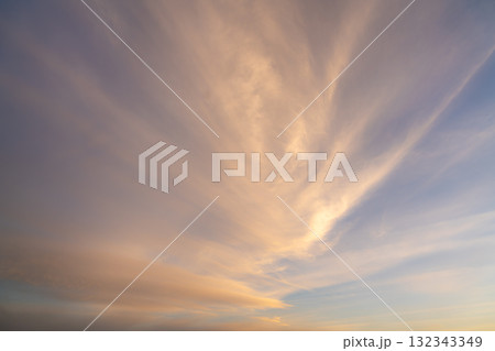 Luxor Nile River Sky with Stunning Cloud Formations at Dawn. 132343349