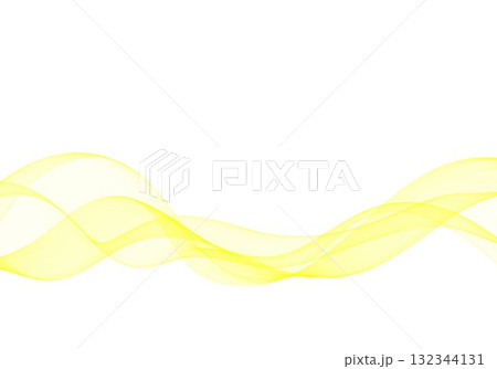 Horizontal flow of bright yellow lines as an element of creative design. Eps 10 Horizontal flow of bright yellow lines as an element of creative design. Eps 10 132344131