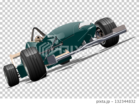 Vector formula 1 race car isolated 132344832