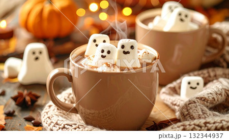 ハロウィン背景 132344937