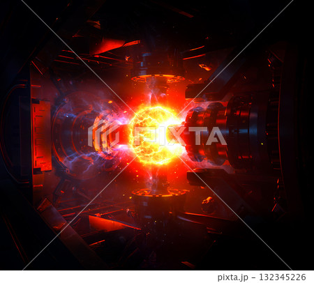 核融合反応のイメージ 132345226