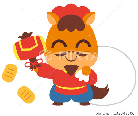 大黒天の馬のキャラクター 大黒天の馬のキャラクター 132345306