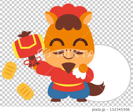 大黒天の馬のキャラクター 大黒天の馬のキャラクター 132345306