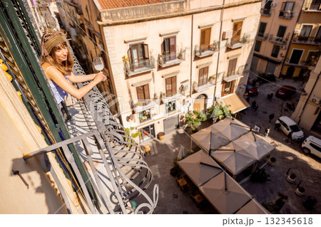 Morning on a Palermo Balcony 132345618