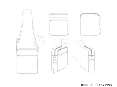 Sling Bag Template 132346931