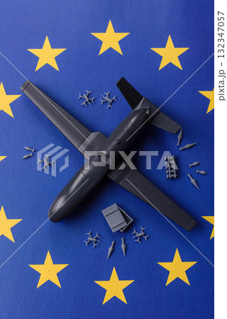 EU drone unmanned autonomous technology of espionage and strikes on the enemy, Europe defense 132347057