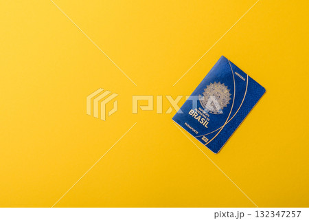 Brazilian passport for travelling, flying and doing business. Brazil document, id Brazilian passport for travelling, flying and doing business. Brazil document, id 132347257