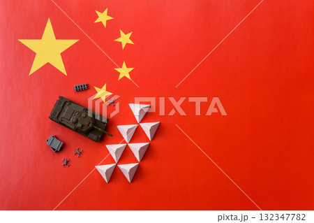 Anti-tank barrier or dragon's teeth made of concrete and iron as a fortification. Dragon's teeth Anti-tank barrier or dragon's teeth made of concrete and iron as a fortification. Dragon's teeth 132347782