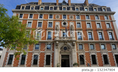 Photo of traditional French building in Marseille, France. 132347904