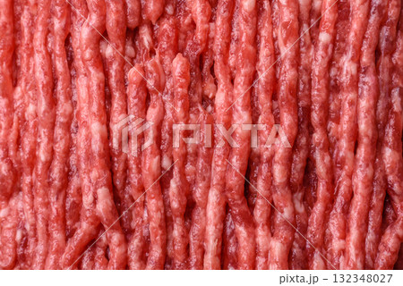 Raw minced beef or pork, ground meat for burgers. Raw minced meat 132348027