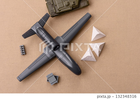 Drone unmanned autonomous technology of strikes on the enemy. Drones as defense against invaders 132348316