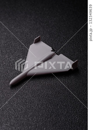 Drone, unmanned vehicle Shahed of Iranian or Russian manufacture, war, occupation. Drone Shahed Drone, unmanned vehicle Shahed of Iranian or Russian manufacture, war, occupation. Drone Shahed 132349639